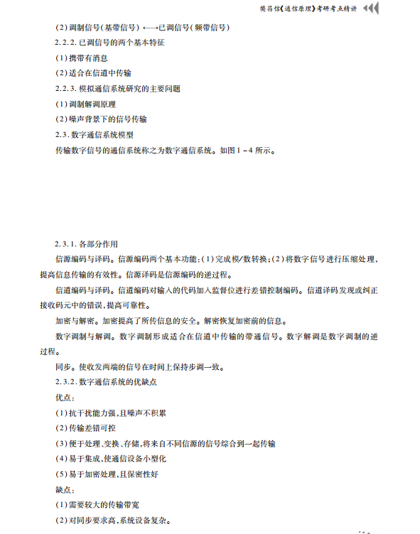 通信原理考研考点讲义樊昌信高清无水印电子版PDF插图1
