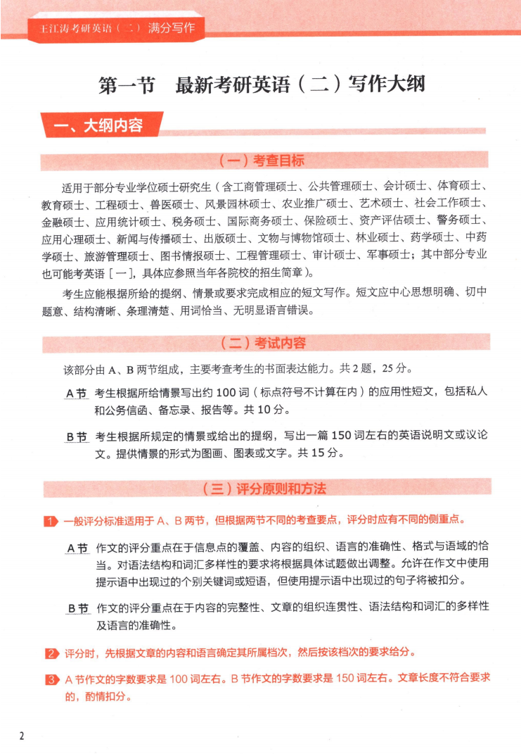 2023考研英语王江涛满分写作（英语二）高清无水印电子版PDF插图2