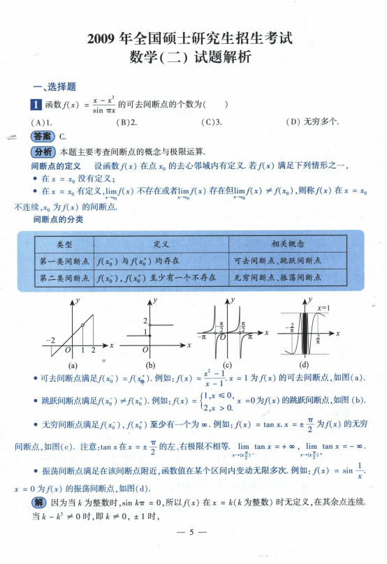 2024考研数学李艳芳历年真题（2009-2023年 ）数学二高清无水印电子版pdf插图3