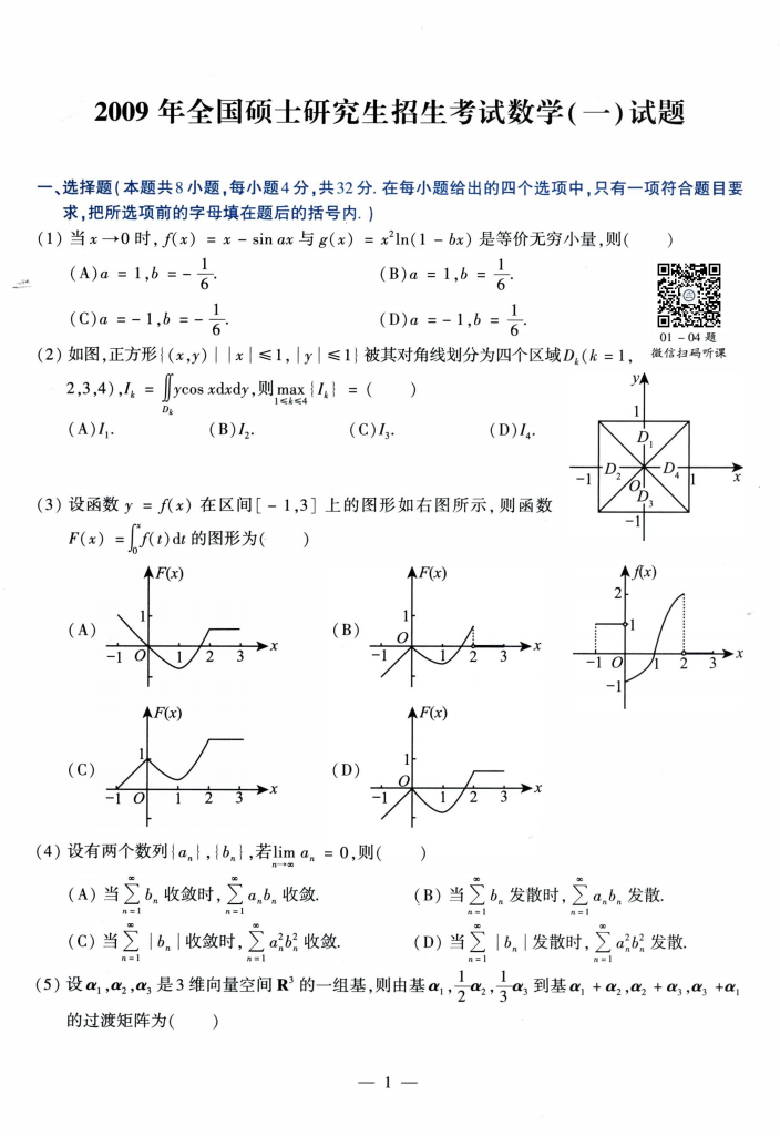 2024考研数学李艳芳历年真题（2009-2023年 ）数学一高清无水印电子版pdf插图1